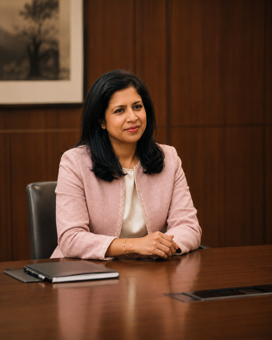 Charu Aggarwal, Executive Leadership Coach, leading a boardroom session